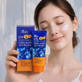 berobe-cosmetic 옆집샵 콜라겐 선크림 탱탱한 피부 탄력 기능성 선케어 SPF 50 PA+++ Neighbor Shop Collagen Sunscreen Firming Skin Elasticity Functional Sun Care SPF 50 PA+++ [Whitening UV Sunscreen - Soothing and Moisturizing UV Sunscreen]