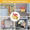 3/4 Inch Brass Ball Valve, Shut-off Valve with Red Wing