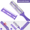 KIPTVO Double Sided Hair Cutting Razor Comb, Professional Hair Razor