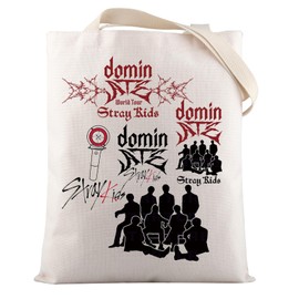 VAMSII SKZ K-POP Group Gift Stay Fandom Tote Bag K-POP Music Lover Merch SKZ K-pop Boy Band Fans Gift Singer Gift (Stay Tote)