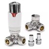 Team Controls Designer Corner Thermostatic Radiator Valve & Towel Rail