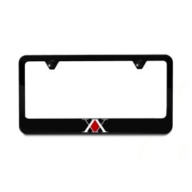 Hunter X Hunter License Plate Frame Cover | Black Metal | Anime Japanese Racing