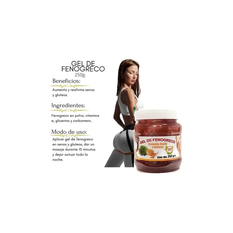 2x1 Crema Gel Reafirmante Y Tonificador De Busto Y Gluteos