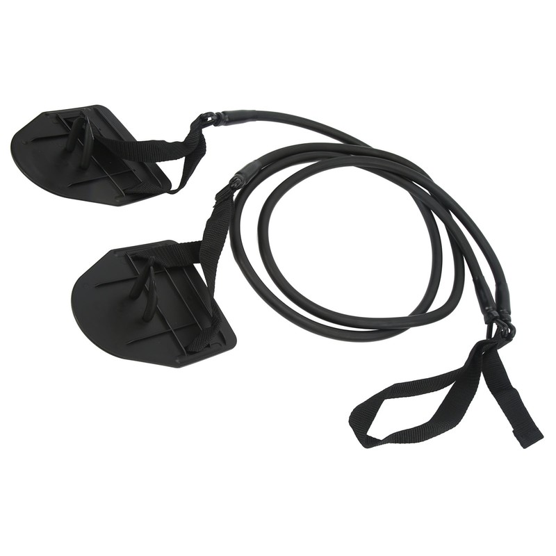 Swimming Arm Strength Trainer Latex Black Elastic Resistance Bands Swimming