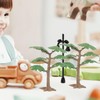Operitacx 4pcs Miniature Pine Trees, Mini Fairy Figurines for Landscape