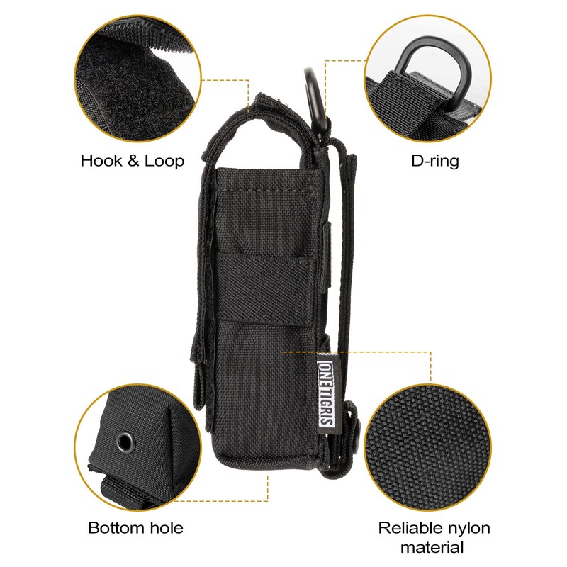 OneTigris Flashlight Holster Flashlight Holder Molle Flashlight Holster Tactical Flashlight