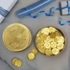 Rite Lite Hanukkah Chocolate Gelt Gold Collectible Tin with 50
