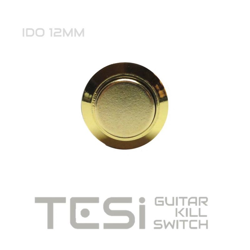 Tesi IDO 12MM Gold Metal Momentary Push Button Kill Switch