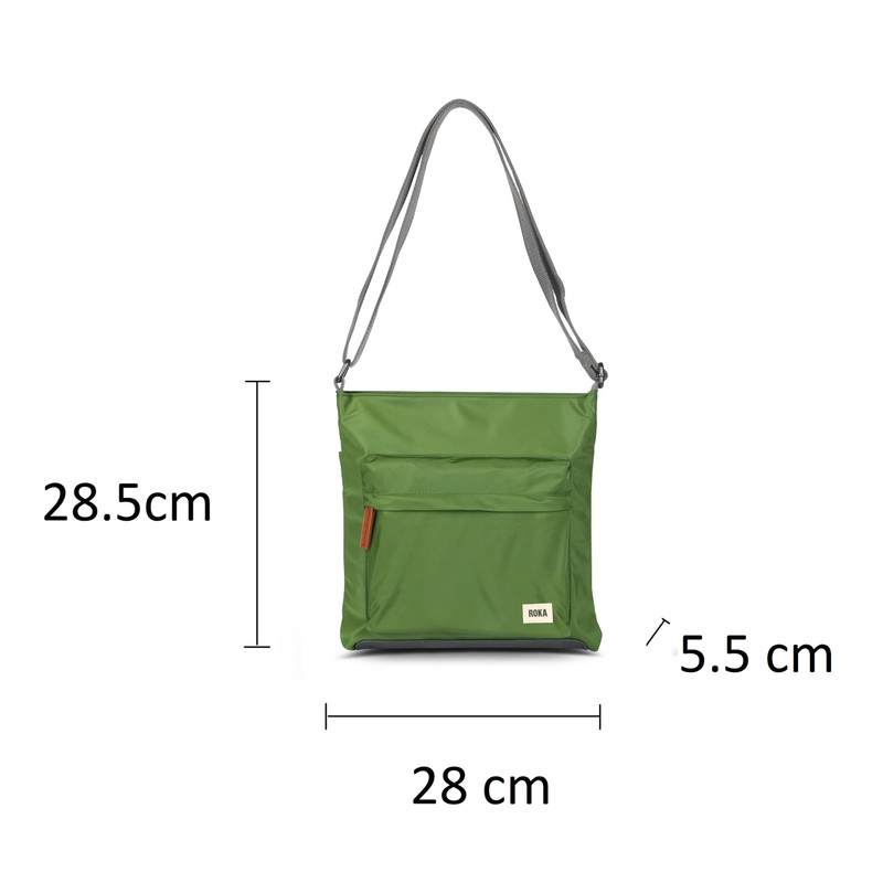 Roka London Kennington Sustainable Crossbody - Avocado, M