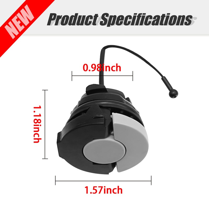 Hoypeyfiy 3 Pcs 00003500533 Gas Fuel Cap, Replacement for HT100