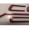 Advanced Trims 2005-2013 Corvette C6 GLOSS RED Plastic Letters Rear