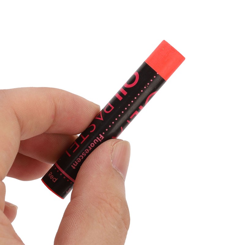 24 Pcs Oil Pastel Fluorescent Metallic Mixing Coloured Was Chalk