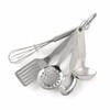 Norpro 3090D Ornamnt Mini Cooking Serving Utensils and Whisk Set