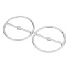 Unbranded Chrome Front Speaker Trim Ring Cover For Harley Electra