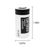 STEPMAX 2 Pack CR123A 3V Lithium Battery 1400mAh for Cameras