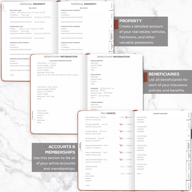 Clever Fox End of Life Planner – Final Arrangements Organizer