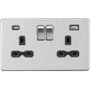 13A 2G SP Switched Socket with Dual USB A+C (5V