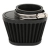 51mm/2in Motorcycle Air Filter ClampOn Dustproof Rubber Black Replacement for