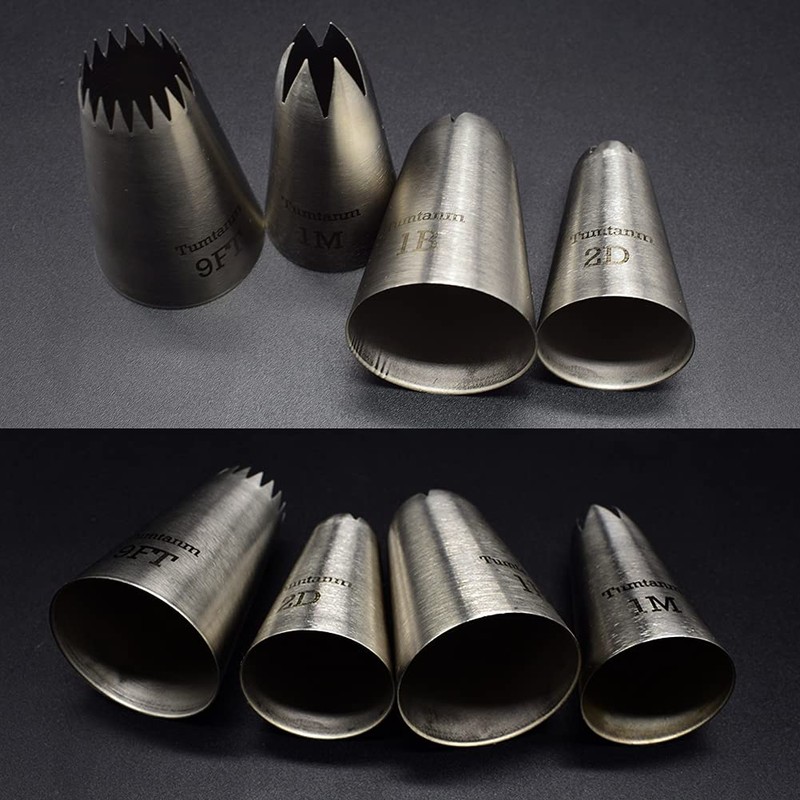 Tumtanm Extra Large Piping Nozzles, 1M 1B 2D# 9FT Seamless