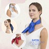 Basic Sense Small Plain Satin Square Scarf For Wedding Party