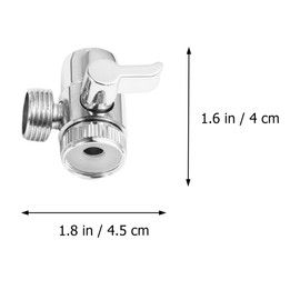 DOITOOL 2PCS Sink Faucet Diverter Valve With Aerator and Male Threaded Adapter,Faucet Adapter for Washing Machine Hose Attachment, Faucet Connector for Water Diversion