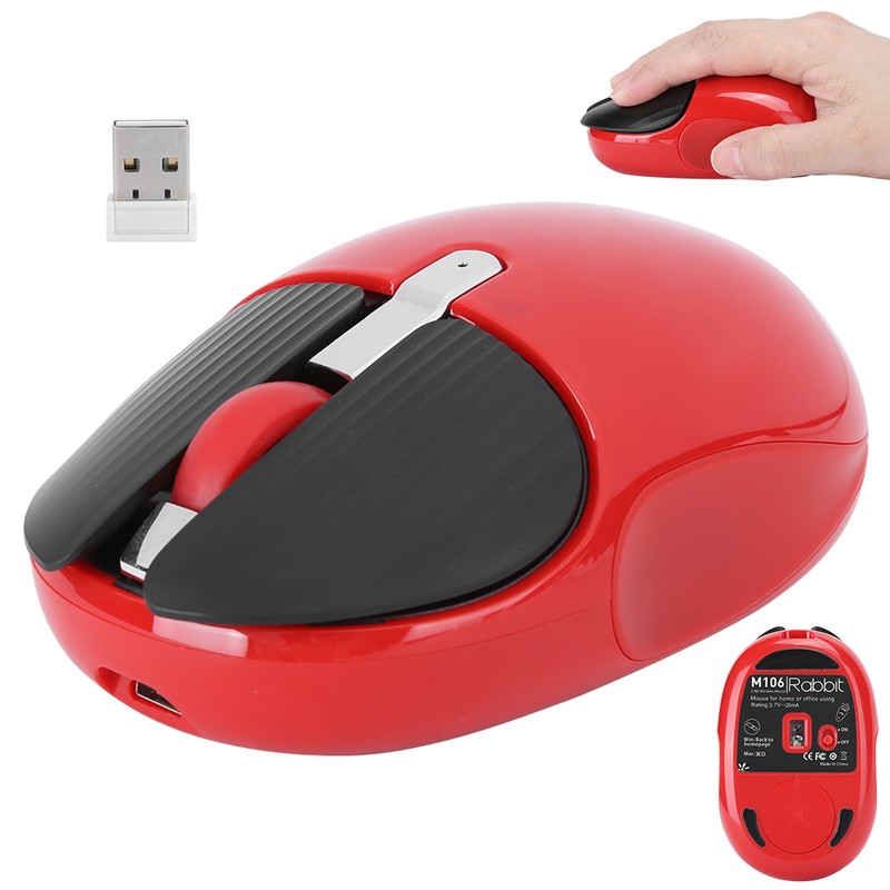 HXSJ M106 2.4G Wireless Mouse Rechargeable Silent Mute Mice USB