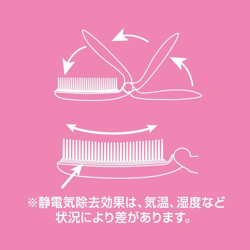 Ikemoto Kogyo Bud BD900 Anti-Static Folding Hair Brush, Made in