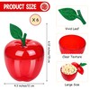 Aneco 50 Pack Red Apple Container Teacher Appreciation Gift Candy
