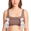 MOMANDA Pumping Bra Longline Square Neck Sleeveless Maternity Workout Tank