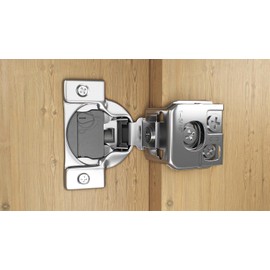 Berta 2-Pack, 1-5/16" 4D Overlay Soft Close Concealed Hinges for Face Frame Door, Control Closing Speed, Smooth Slow Self Close Hinges, Satin Nickel, 105° Open Angle Stainless Steel Cabinet Hinges
