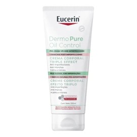 Eucerin DermoPure Triple Effect Crema Corporal, Piel Grasa e Imperfecciones, 200 ml