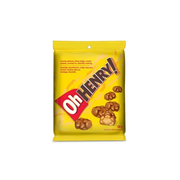 Oh Henry Chocolate Bites Peg Bag 104g/3.66oz (Imported from Canada)