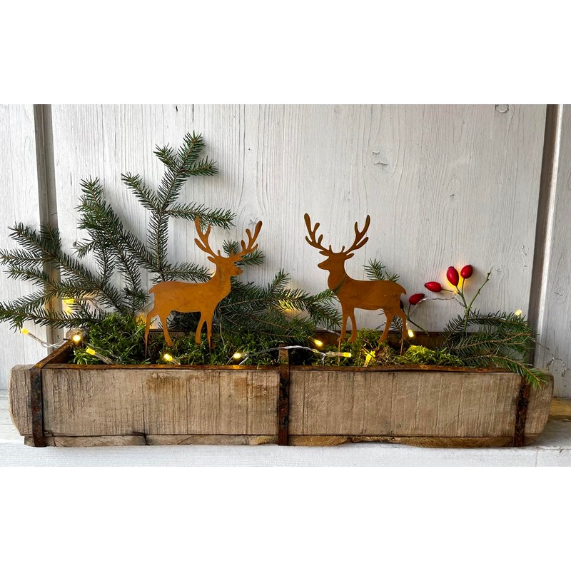 LB H&F Lilienburg Christmas Decoration Rust Metal Weatherproof
