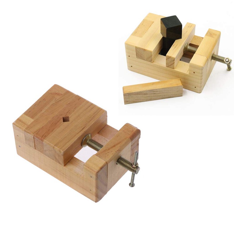 Lyguy Vise, Wood Flat Vise Mini Clamp-on Bench Vise Flat