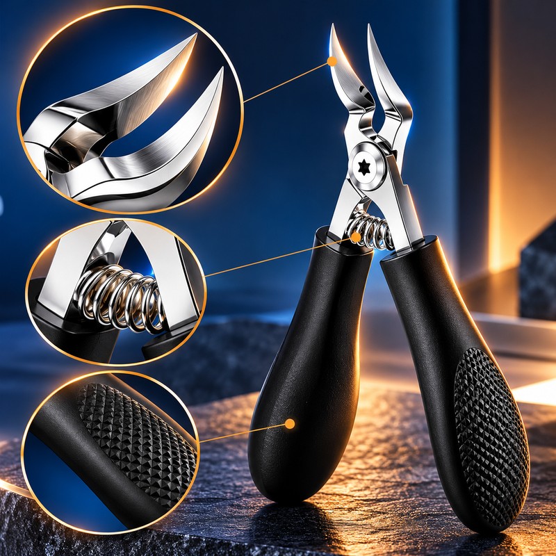 Heavy Duty Toenail Clippers for Seniors Thick Nails – 9-Piece