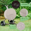 MUTUSHI Patio Garden Hose Reel Cover, Free Standing Portable Outside