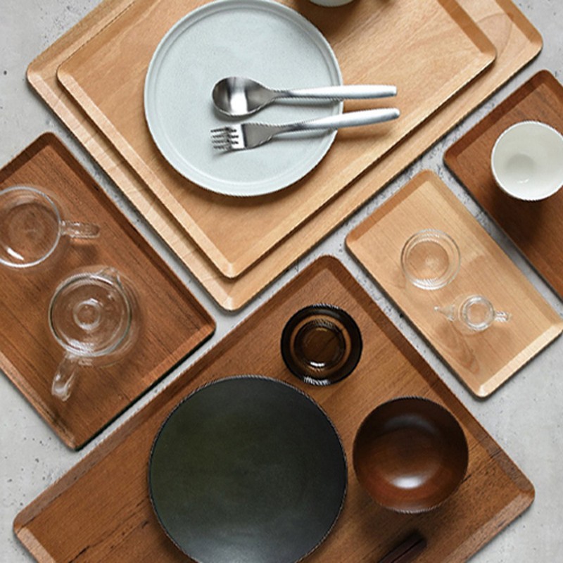 Kinto Placemat Wood Tray 430x330mm 3 colors, Birch / 킨토