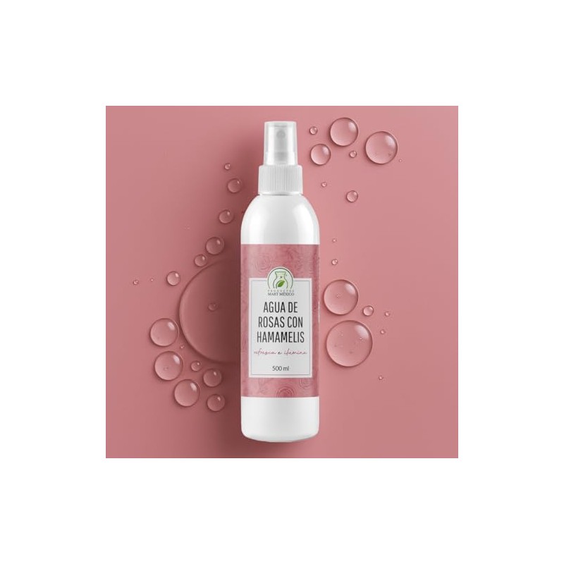 Agua De Rosas Con Hamamelis Hidratante Facial Productos Mart Mexico