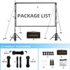 TOWOND Projector Screen with Stand, 84 inch Outdoor Projector Screen