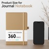 NORDUN Notebook A5 360 Pages,Lined Notebooks with Sticky Notes&Inner Pocket,100gsm