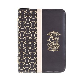 Divinity Boutique Bible Business Report Cover (25723), Black and Gold Tone, 11 x 8