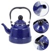 HEMOTON Enameled Tea Kettle with Handle Stovetop Tea Kettle Enamel