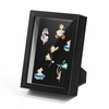 Black Lapel Pin Display Case, 4x6 Shadow Box Frame for
