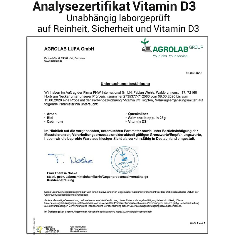 Vitamin D3 Laboratory-tested 5000 IU per drop high dosage –
