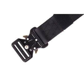 shenky1 Military Belt 4 cm Heavy Duty Metal Buckle Tactical Belt 140 cm to 180 cm, black