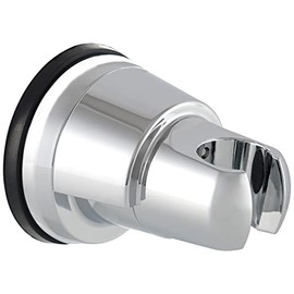 Suction Cup Shower Head Holder, Suction Handheld Shower Holder Bracket, Removable Wall Mount Holder with Vacuum Suction Cup for Bathroom, Chrome