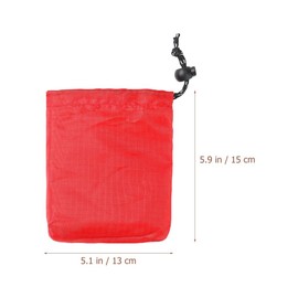 Holibanna 4Pcs Camping Ditty Bag Packaging Bag Travel Packing Bags Small Sundries Storage Bag Polyester Red