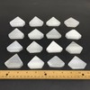 1pcs, 1.8"x2.1", 25g-40g, Selenite Crystal Triangle Shape, B35985