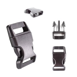 pson 60PCS 5/8 Inch Quick Side Release Buckles, Black Plastic Contoured Bracelet Buckles for Dog Collar, Bag, Straps, Backpack, DIY Crafts