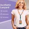 Beach Palm Tree Lanyards for Id Badges,ID Badge Holder and